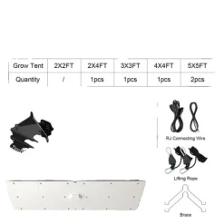 LED-växtlampa, fullspektrum, justerbar ljusstyrka,300W