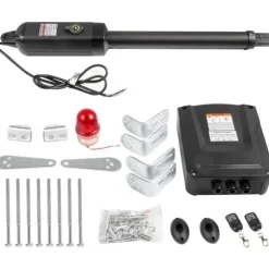 Linjära drivsystem för dörröppnare 380 kg med fjärrkontroll, 5,5 m kabel