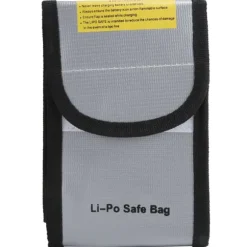 Li-Po Säker Väska Bärbar Brandsäker Vattentät Förvaringsväska för Dokumentpengar Värdesaker