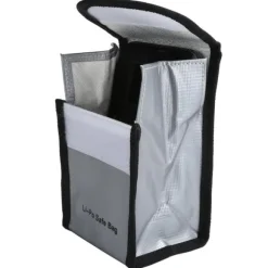 Li-Po Säker Väska Bärbar Brandsäker Vattentät Förvaringsväska för Dokumentpengar Värdesaker