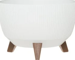 4Living Vas Roma Line med ben 40 cm vit