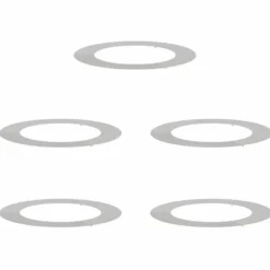 lämplig för Flat Trädringar 5 pcs Silver Ø60 / 90 cm