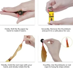 Lollanda Flugfälla flugfångare flugpapper rulle 16-pack