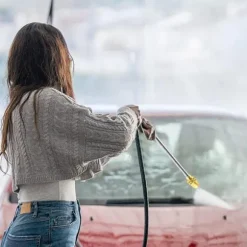 Lollanda Högtrycksspruta/Högtryckstvätt, slangmunstycke med lång räckvidd, för trädgård, biltvätt, växter och djurbad