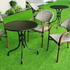 Lollanda Konstgräsmatta utomhus 0,5x2 m – 15 mm tjock, genomsläpplig gräsmatta för balkong, trädgård och uteplats, grön konstgräsmatta