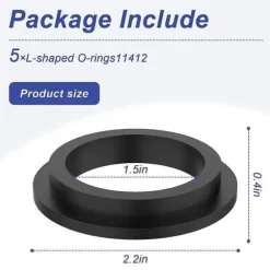 Lollanda L-formad Tätningsring 11412 för Intex Sandfilterpump - 5-pack