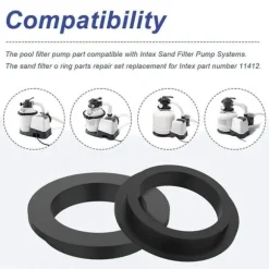 Lollanda L-formad Tätningsring 11412 för Intex Sandfilterpump - 5-pack