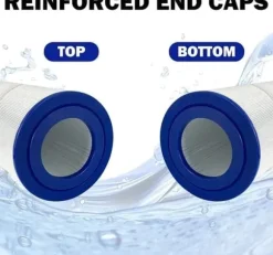 Lollanda 2-pack poolfilterpatroner – kompatibla med Unicel C-4326, Pleatco PRB25-IN, Filbur FC-2375, 25 kvadratfot filtreringsyta