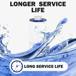 Lollanda 2-pack poolfilterpatroner – kompatibla med Unicel C-4326, Pleatco PRB25-IN, Filbur FC-2375, 25 kvadratfot filtreringsyta