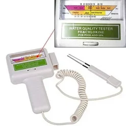 Lollanda PC-101 pH/Klor Testare, Vattentestare, Digital pH-mätare för Vatten – Portabel, bakgrundsbelysning, Stor Display
