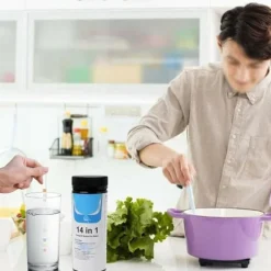 Lollanda Pool- och Spa-teststickor 50-pack – 14-i-1 vattentestare för pH, klor, cyanursyra, hårdhet och fler