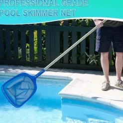 Lollanda Poolhåv/Poolskummarhåv med justerbar teleskopisk aluminiumstång, Utdragbar från 44 cm till 90 cm Lövskummar för Pool & Spa