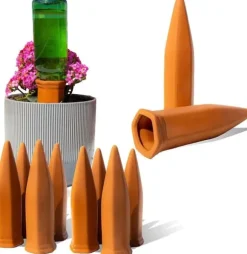 Lollanda Set med 12 Lerkoner Vattningskottar, Plant Vatten Dispenser Lera