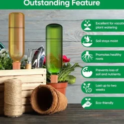 Lollanda Set med 12 Lerkoner Vattningskottar, Plant Vatten Dispenser Lera