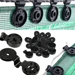 Lollanda Skyddsnätsklämmor / Fästklämmor 50-pack - Plast, Växthus, Skuggnät, Trädgård