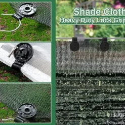 Lollanda Skyddsnätsklämmor / Fästklämmor 50-pack - Plast, Växthus, Skuggnät, Trädgård