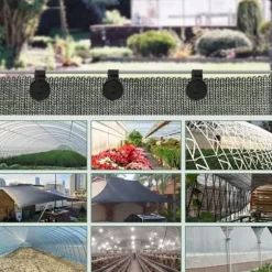 Lollanda Skyddsnätsklämmor / Fästklämmor 50-pack - Plast, Växthus, Skuggnät, Trädgård