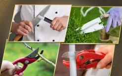 Lollanda Slipsten för Trädgårdsverktyg – Portabel Knivslip, Skärpa Saxar, 10.5cm