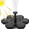 Lollanda Solcellsdriven Fontänpump med 7 Munstycken - Flytande Sol Fontänpump, för Trädgård, Pool och Fågelbad