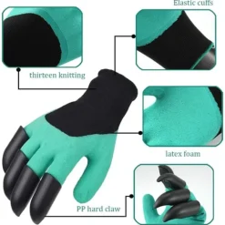 Lollanda Trädgårdshandskar med Klor/Handskar med Klor - Punkteringssäkra, Latex, för Grävning och Planterin