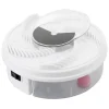 LOVELY Flugfälla, USB Automatisk flugfångare Rund Löstagbar elektrisk insektsfälla Vabelfälla Vit