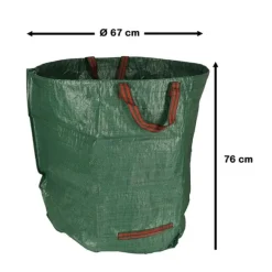 Lövavfallsbehållare för trädgården, stor säck, 270 liter