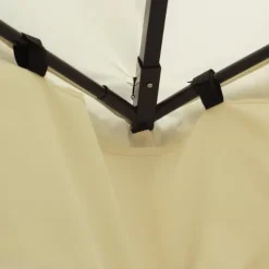 Lyxpaviljong 3x4 m, creme – partytält för trädgård & terrass