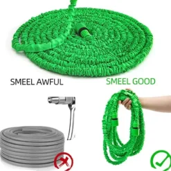 15m flexibel expanderande trädgårdsslang med munstycke/skumtank, standard 1/2