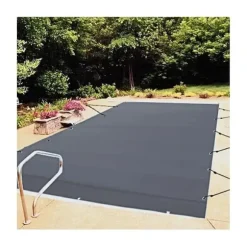 3,5m x 6m poolskydd, pool säkerhetsskydd, slitstarkt PVC-material, förbättrad säkerhet, skyddad mot skräp och löv, lätt att installera