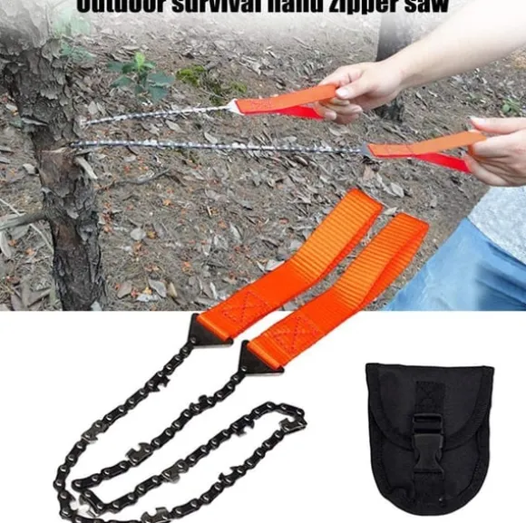 Manuell kedjesåg i fickstorlek Orange