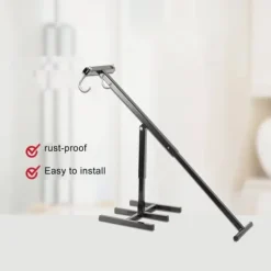 Manuell skräpresare, hållbar järnkonstruction, platsbesparande design, enkel drift