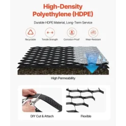 Markgaller 2-tums, Geocellgaller 16,4x6,5FT / 5000x1980mm, Perfekt för Grusstabilisering