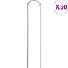 Markpinne U-format 50 st 15x3,5 cm galvaniserat stål