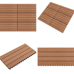 Markplattor WPC 60x30 cm 6 st 1 m² brun - Markplatta - Markplattor - Home & Living