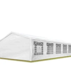 Marquee trädgårdstält 5x10 m lusthus PE 350 N presenning 100 % vattentät vit