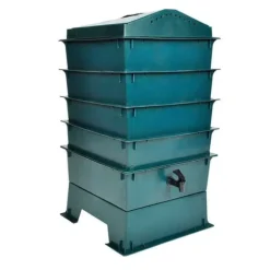 Maskkompost 4 brickor för snabb och enkel kompostering | Storlek: 42x42x60 cm