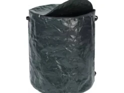 Maximex trädgårdsväska med dragkedja, polyesterväska med lock och 2 handtag - 275 l