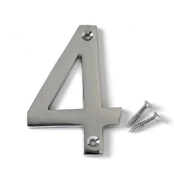 Merriway - BH04331 - Bulk Hardware Låsningsnummer i förkromad mässing nummer 4, 75 mm