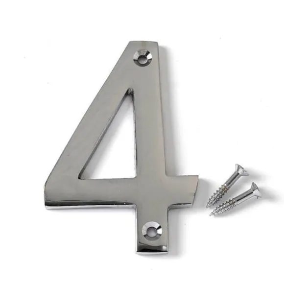 Merriway - BH04331 - Bulk Hardware Låsningsnummer i förkromad mässing nummer 4, 75 mm