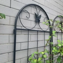 Metallgaller 2-pack för klätterväxter, stöd för krukväxter, husväxter, blommor, grönsaker & trädgårdsdekoration inne/ute