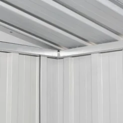 Metallträdgårdsbod för förvaring - Galvaniserad konstruktion | Färg: Grå | Storlek: Standard