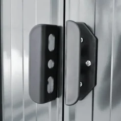 Metallträdgårdsbod för förvaring - Galvaniserad konstruktion | Färg: Grå | Storlek: Standard