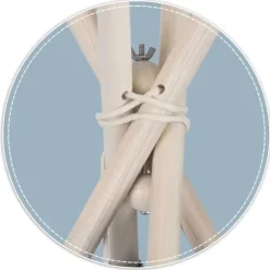 Miljövänlig Tipi-tältstabilisator - Hållbart Trä & Metall Lekställningsstöd