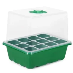 Mini växthus för växter - Ej specificerat - 5 delar - Ventilerad kupol - Transparanta lock - 19x14,5x16,5 cm