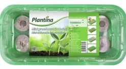 Miniväxthus och kokosnötskivor 25x12x7cm plantset