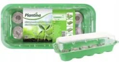 Miniväxthus och kokosnötskivor 25x12x7cm plantset