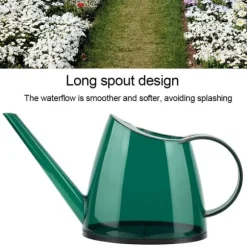 Modern otäckt trädgårdsblomspruta med lång pip, godisfärgad vattenkanna 1,2 l (grön)