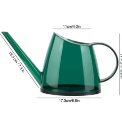 Modern otäckt trädgårdsblomspruta med lång pip, godisfärgad vattenkanna 1,2 l (grön)