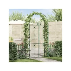 Modern trädgårdsbåge - vidaXL - Grön - 6.93 kg - Robust järn - Rektangulär design - Traditionell stil