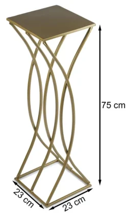 Modernt blomsterställ, guld, 75 cm
